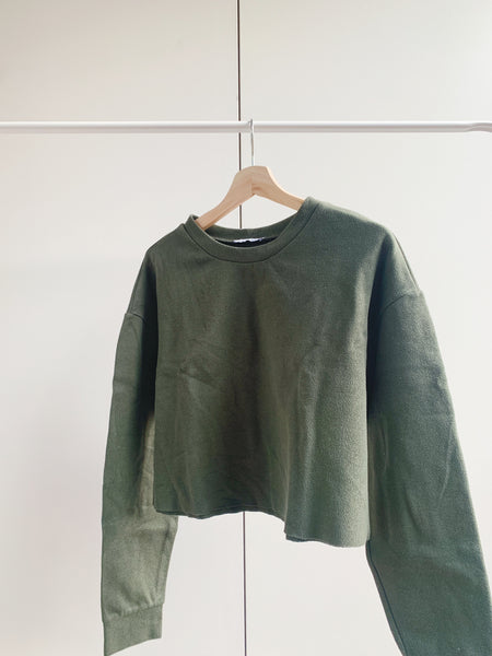 Zara Cropped Crewneck